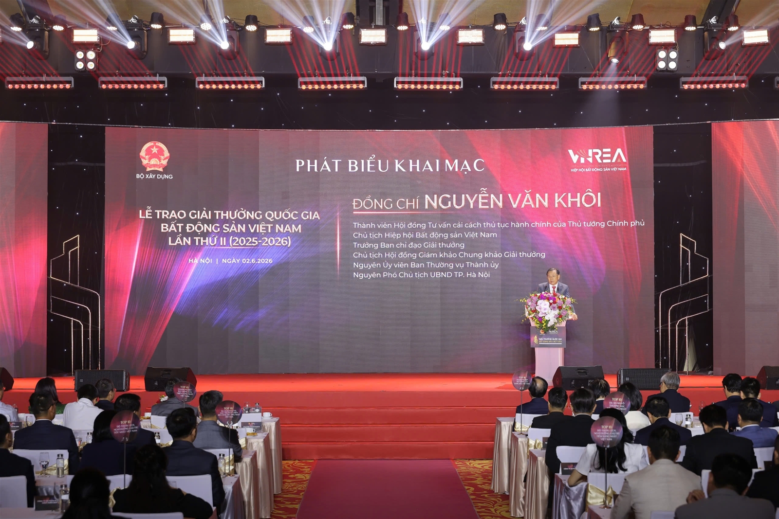  Lễ trao Giải thưởng Quốc gia Bất động sản Việt Nam lần thứ II: Vinh danh những thương hiệu xuất sắc nhất, định hình chuẩn mực phát triển mới 